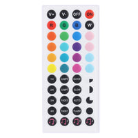 1 x RAW Customer Returns RGB Controller 24key, ALED LIGHT LED Remote Control IR Remote Controller Control for RGB Strip SMD 3528 5050 Strip Light Strip Color Changing LED Light Strip DC 12V - RRP €20.4