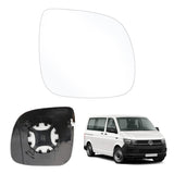 1 x RAW Customer Returns Mirror glass replacement for VW T5 2010-2015, exterior mirror right heated replacement for VW T6 2016-2021, replacement mirror glass replacement for VW Transporter Caravelle 2014-2018, mirror glass right  - RRP €19.69