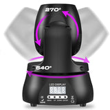 1 x RAW Customer Returns ZonQoonz 40W LED Moving Head Stage Lighting, Disco Light Beam RGBW Light Effects DJ Party Light with DMX512 for Wedding Halloween Party Disco KTV - RRP €80.66