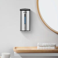 1 x RAW Customer Returns anydry 1205C Soap Dispenser Automatic Wall Mounted 800ml Commercial Automatic Liquid Soap Dispenser Wall Mounted Brushed - RRP €46.89