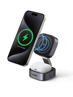 1 x RAW Customer Returns UGREEN Qi2 15W Wireless Charger for iPhone, 2 in 1 Headphone Charging Station, Magsafe Charger for iPhone Compatible with iPhone 15 14 13 12 Series, AirPods Pro 2, AirPods 3 - RRP €59.99