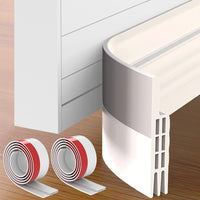 42 x Brand New pieces door seal draft stopper for doors, door draft stopper door seal self-adhesive, soundproof door protection for doors, brush seal door seal, door seal bottom, 5 x 100cm, 2M white - RRP €446.88