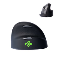 1 x RAW Customer Returns R-Go HE Ergonomic Mouse, Bluetooth 5.0, Silent wireless mouse, Compatible with Anti-RSI software, Prevent mouse arm, Rechargeable wireless vertical mouse for Windows Mac Linux, 5 buttons, Black - RRP €85.61