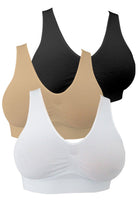 1 x RAW Customer Returns All Woman Plus Size Seamless Cover Up Bra, Bra Sizes up to 130 B F 85-100 B E, Beige  - RRP €27.18