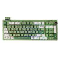 1 x RAW Customer Returns EPOMAKER RT100 Mechanical Keyboard Gasket with Customizable Display, Bluetooth 2.4G USB, Rotary Switch, Hot Swap, 5000mAh Battery, RGB for Win Mac Gaming Green US QWERTY , Sea Salt Silent Switch  - RRP €143.99