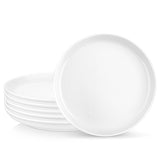 1 x RAW Customer Returns MALACASA, Series REG, 8.5 Pasta Plate Set of 6, White Porcelain Serving Plate, Dessert Plate for Cake, Plate Set Appetizers, Lunch, Sandwiches, for Wedding, Party - RRP €39.99