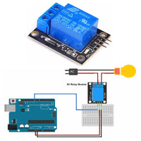 1 x RAW Customer Returns Geekstory Relay Module SRD-05VDC-SL-C with 20cm 20-pin Dupont Cable for Arduino, 5pcs - RRP €14.62