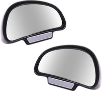 1 x RAW Customer Returns Black 2PCS Car Blind Spot Mirror, Blind Mirror Driving School Mirror, Universal Car Outside Mirror Black Frame Wide Angle Rear View Mirror for Car SUVs Truck Motorcycle - RRP €22.18