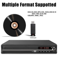 1 x RAW Customer Returns VATI DVD Player for TV, Region Free HDMI DVD Player for Smart TV, Support 1080P Full HD with HDMI Cable, Remote Control, USB Input - RRP €32.38