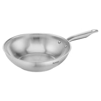 1 x RAW Customer Returns Tefal E49219 Virtuoso wok pan 28 cm high-quality premium stainless steel unsealed brushed finish suitable for induction oven-safe up to 250 C stainless steel - RRP €57.59