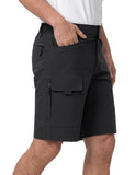 1 x RAW Customer Returns Moosehill shorts men, hiking pants cargo shorts water-repellent with 6 pockets, lightweight, breathable MTB pants, cycling shorts, men s short Bermuda trekking outdoor pants summer black, XL  - RRP €30.99