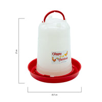 1 x RAW Customer Returns FINCA CASAREJO feeding trough and waterer for chickens - feeder 4 kg and drinker 5 l for chickens and other poultry - durable plastic - including hanging rope - RRP €23.7