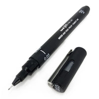 1 x RAW Customer Returns Uni Pin Fineliner Drawing Pen, Black, 0.03 mm, Pack of 12 - RRP €21.73