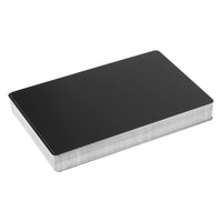 1 x RAW Customer Returns ZEONHEI Pack of 100 0.45 mm Metal Business Cards Black Aluminum Blanks Name Card Laser Engraved Business Card Metal Business Card for Office Customers DIY Gift Cards, 86 x 54 mm x 0.45 mm - RRP €16.58