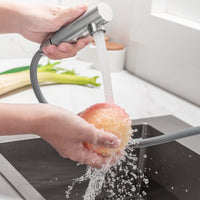 1 x RAW Customer Returns ONECE kitchen tap, extendable sink tap made of brushed stainless steel, kitchen tap with 150 rotation, high pressure tap, sink mixer tap for kitchen, matt - RRP €58.99