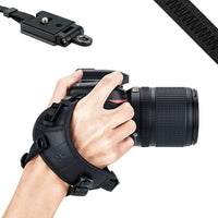 1 x RAW Customer Returns JJC Hand Strap for DSLR Cameras Canon Nikon with Arca Swiss Type Plate  - RRP €30.99