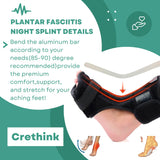 2 x Brand New Crethink Night Splint for Plantar Fasciitis, Adjustable, Breathable, for Plantar Fasciitis, for Plantar Fasciitis, for Plantar Fasciitis, for Ankle Pain Left or Right Universal  - RRP €37.28