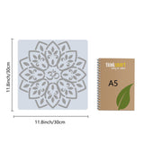 1 x Brand New GORGECRAFT 11.8x11.8 Inch Chakra Mandala Stencil Large Flower Template Reusable DIY Home Signs Decor for Painting on Wood Scrapbook Card Wall Floor Airbrush Drawing Tool Supplies - RRP €19.2