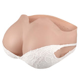 1 x RAW Customer Returns ICEVER Silicone False Breast Forms Gel Filled Strapless E Cup Realistic Breast Prostheses for Crossdresser Cosplay Transgender Mastectomy Size M - E Cup, Beige  - RRP €141.3