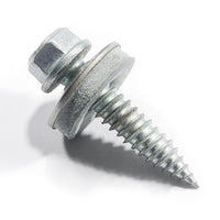 1 x RAW Customer Returns VOOXA 100 pieces thin sheet screws 6x38mm with EPDM sealing washer Bi-metal stainless steel A2 with steel tip SW8, ETA approval - chipless, thread-forming drilling screw - RRP €59.4