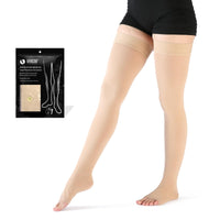 5 x Brand New VARCOH compression stockings women thigh high open toe, compression stockings men, support stockings women suitable for pregnancy and varicose veins - RRP €120.95