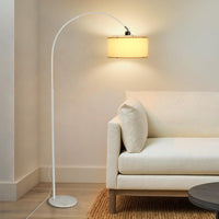 1 x RAW Customer Returns Toolight floor lamp, white, height 180 cm - RRP €20.4