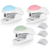 1 x RAW Customer Returns Mini stapler, 3 pack mini stapler set, small stapler, mini stapler, small staple set, manual table stapler with staples for schools, workplaces, families - RRP €9.06