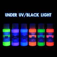 1 x RAW Customer Returns Artecho Fluorescent Glow Paint Blue 59ml, Glows in the dark after charging under direct light sources. - RRP €6.04