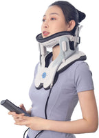 1 x RAW Customer Returns ALLILUYAA Neck Stretcher, Electric Neck Stretcher Orthopedic, with 3 Power Traction and 8 Airbag Support, Neck Brace, Which Decompresses The Neck and Relieves Neck Tension - RRP €189.99