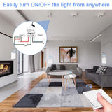 1 x RAW Customer Returns QIACHIP 220V 230V wireless light switch, 433mhz wireless wall switch and RF receiver, easy installation for lamps up to 1500W, 10a mini wireless switch - RRP €26.4