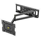 1 x RAW Customer Returns TV wall mount swivel FORGING MOUNT TV mount wall TV mount 650mm long reach rotatable tiltable corner holder for 13-43 inch flat curved TVs up to 35kg max. VESA 200x200mm - RRP €59.99