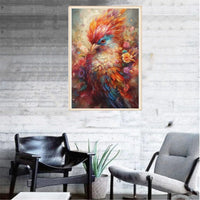 4 x Brand New Diamond Art Painting Kit, Diamond Painting Picture Set, Rhinestone Embroidery Diamond Painting for Adults, Kids, Home, Wall Decor 40x30cm - Colorful Bird - RRP €91.2