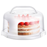 1 x RAW Customer Returns Ohuhu Cake Transport Box, Cake Dome with Lid and Carrying Handle, Portable Round Cake Transport Box, Cake Box for Cakes, Cookies, Nuts, Fruit Suitable for 10 inch Cakes, Great Gifts - RRP €21.99