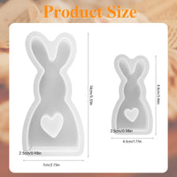 18 x Brand New Easter Rabbit Silicone Molds Casting Moulds, Pack of 2 3D Silicone Mold Rabbit, Easter Bunny Silicone Mold for Plaster Easter Rabbit Baking Mold for Plaster Soy Wax Candles Home Decoration - RRP €367.2