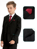 1 x RAW Customer Returns mintgreen Children s Suit Set Boys Wedding Outfit Festive Formal Pageboy Prom Jacket Trousers Black 158-164 Day 14 - RRP €69.9