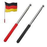 1 x RAW Customer Returns Telescopic Flagpole, Handheld Flagpole, Portable Extendable Flagpole, 2 Pieces Handheld Telescopic Flagpole, Telescopic Flagpole Made of Stainless Steel, Stainless Steel Extendable Flagpole - RRP €8.05