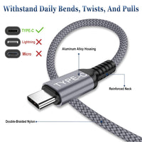 1 x RAW Customer Returns Basesailor USB C to Type C 100W cable 2M 2 pieces, fast charging cable PD charging cable for MacBook Pro Mac Air 4 5 2022, iPad Pro Mini 6, Samsung Galaxy S23 S22 S20 20 FE Plus Ultra, Tab S9 S8 A34 A14 A53 A54 M53 - RRP €13.99