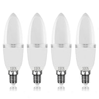 1 x RAW Customer Returns Yiun E14 LED candle lamps, 12W LED candlestick light bulbs, 100 watt equivalent, 1200lm, warm white 3000K, non-dimmable, pack of 4 - RRP €18.88