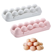 5 x Brand New Egg Storage Box with Lid 2 Pieces Portable Stackable Egg Container 12 Grids Reusable Plastic Egg Storage Box Egg Storage Box for Kitchen Camping - RRP €96.0