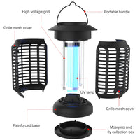 1 x RAW Customer Returns Outdoor Mosquito Killer Lamp 18W 4200V, Indoor Electric Mosquito Killer, UV Light Mosquito Killer, Electronic Mosquito Killer, Portable Camping Fly Swatter with Plug for Balcony Kitchen Bedroom - RRP €31.16