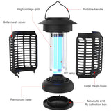 1 x RAW Customer Returns Outdoor Mosquito Killer Lamp 18W 4200V, Indoor Electric Mosquito Killer, UV Light Mosquito Killer, Electronic Mosquito Killer, Portable Camping Fly Swatter with Plug for Balcony Kitchen Bedroom - RRP €23.98