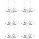 1 x RAW Customer Returns Lav Turkish tea glasses set ALYA 165ml 12-piece 6 person set  - RRP €17.64