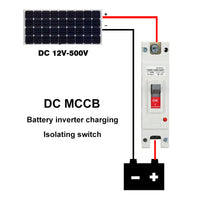 1 x RAW Customer Returns DEWIN Circuit Breaker, Disconnect Switch 1P DC Miniature Circuit Breaker Molded Case MCCB Solar Battery Switch 250V 160A for Wind Power - RRP €47.39