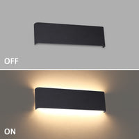 1 x RAW Customer Returns Klighten 2 pieces wall lights LED indoor 10W, 30 cm up down wall lamps, black, modern wall lighting for bedroom, living room, stairs, bathroom, 910 lumens, 3000K warm white - RRP €44.22