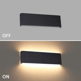 1 x RAW Customer Returns Klighten 2 pieces wall lights LED indoor 10W, 30 cm up down wall lamps, black, modern wall lighting for bedroom, living room, stairs, bathroom, 910 lumens, 3000K warm white - RRP €44.22