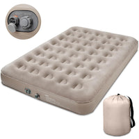 1 x RAW Customer Returns Dametay air mattress self-inflating 2 person air bed self-inflating with built-in electric pump inflatable mattress guest bed for 2 people for camping home use 190 x 125 x 20cm - RRP €64.52