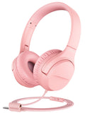 1 x RAW Customer Returns iClever Children s Headphones, HS23 Cable Headphones for Children, Adjustable Headband, Stereo Sound, Foldable, Untangled Wires, 3.5 mm Aux Jack, 85 94dB Volume Limited, Children s Headphones Pink  - RRP €18.99