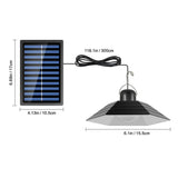 1 x RAW Customer Returns Outdoor Solar Lamp, Outdoor Solar Chandelier, LED Outdoor Solar Lights, IP65 Waterproof Solar Pendant Lamp with Remote Control, Solar Lighting for Garden, Garage, Balcony - RRP €30.13