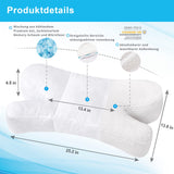 1 x RAW Customer Returns CUZEP Anti Wrinkle Pillow, Side Sleeper Pillow Anti Aging, Memory Foam Pillow Neck Pillow Ergonomic, Back Sleeper Stomach Sleeper Pillow Neck Support Pillow White  - RRP €47.22