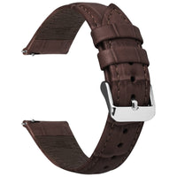 1 x RAW Customer Returns Fullmosa watch strap 22mm for Samsung Galaxy Watch 3 45mm Galaxy Watch 46mm Gear S3 Frontier, Smart Watch leather strap with stainless steel metal clasp, replacement strap for women men 22mm brown - RRP €23.0